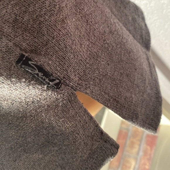 SEVEN7 - sweater: gray rayon / poly l/s w large silver sequin star - L - Picture 14 of 16